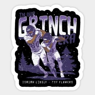 Zay Flowers Baltimore In Our Grinch Era Sticker